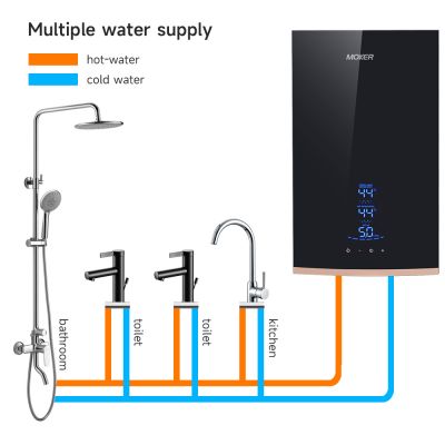 ผู้ผลิตเครื่องทำน้ำอุ่นแบบไม่มีถังไฟฟ้าอัจฉริยะ 220V